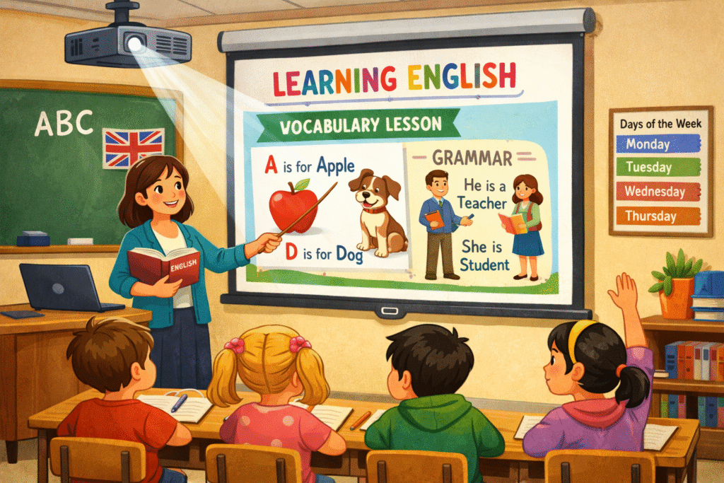 The Pros and Cons of Using a Video Projector to Teach English